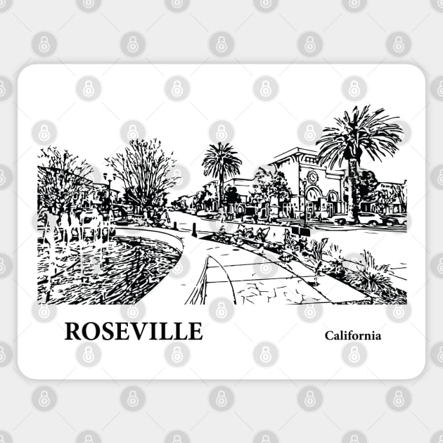 Roseville California Sticker by Lakeric